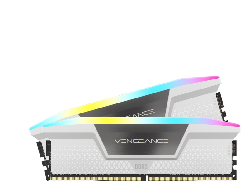 Corsair Vengeance DDR5 6200MHz 32GB RGB (hvit) Minnebrikker