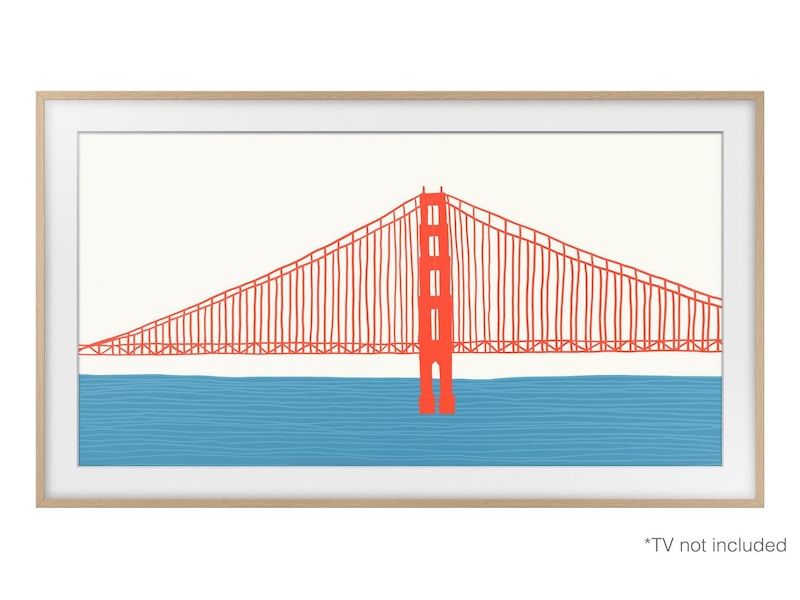 Samsung 85" ramme til The Frame (2021-2024, teak) Tilbehør