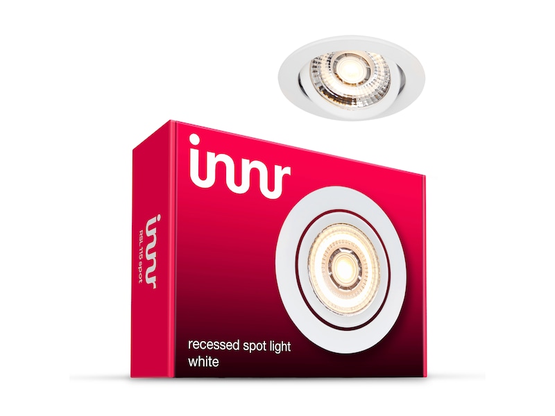 Innr smart recessed spot hvit extension - fungerer med Philips Hue Lamper