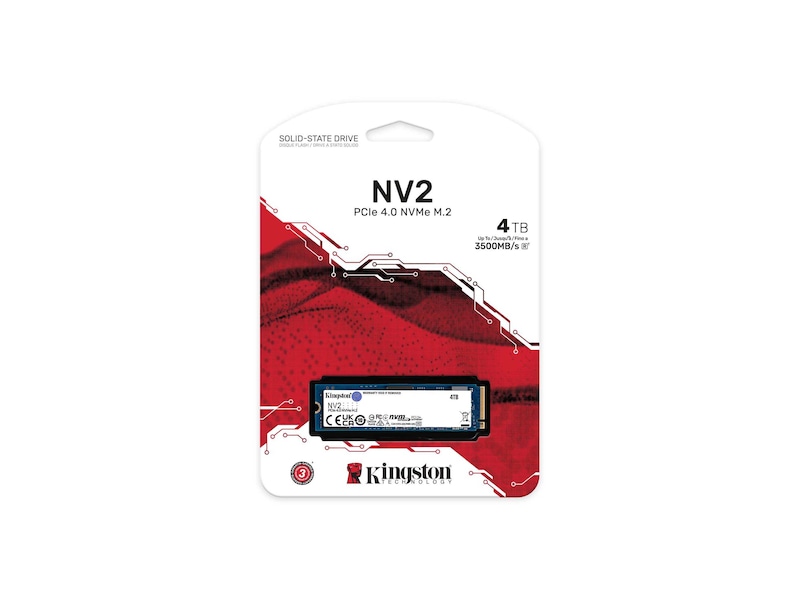 Kingston M.2 NV2 PCIe 4.0 NVMe SSD 4TB SSD M.2