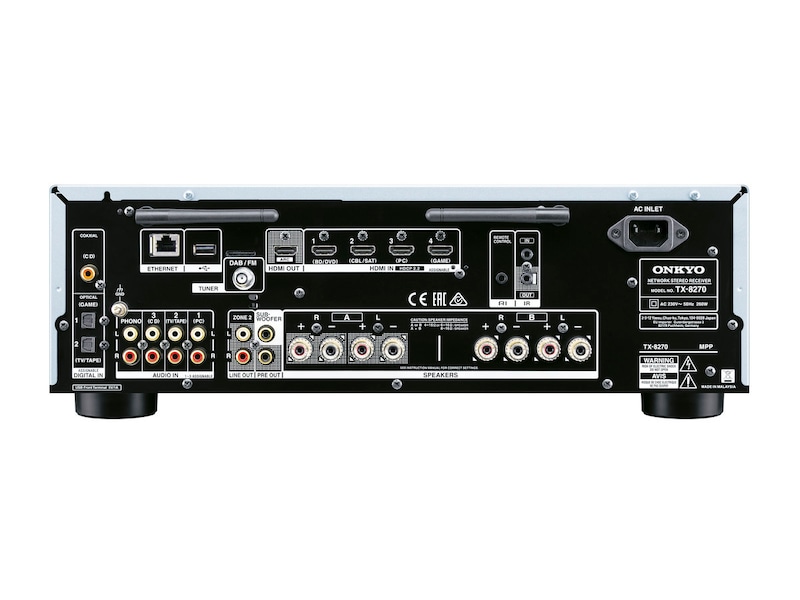 Onkyo TX-8270 Stereo Receiver (sølv) Receivere