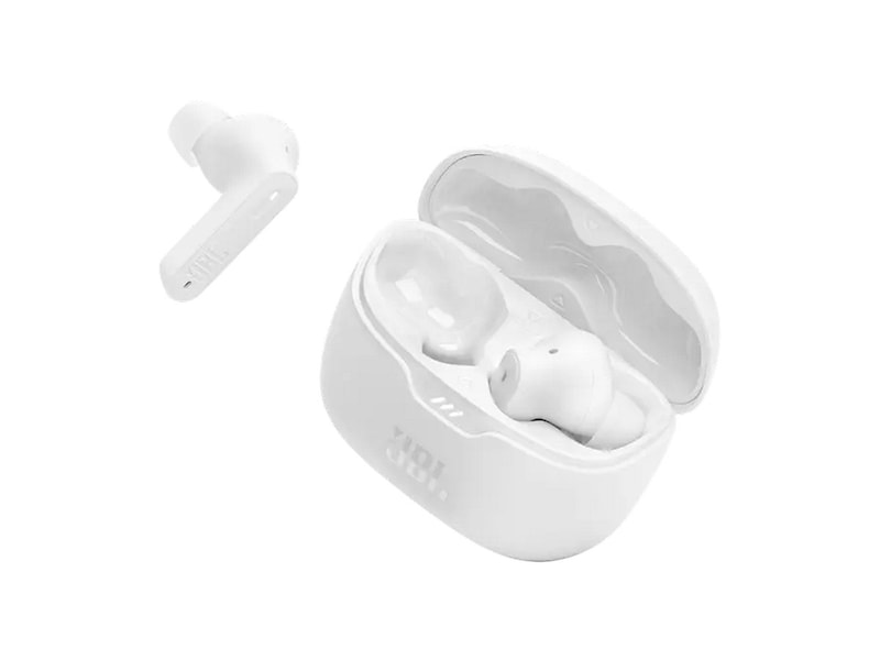 JBL Tune Beam TWS ANC Trådløse Ørepropper, In-Ear (hvit) Øreplugger