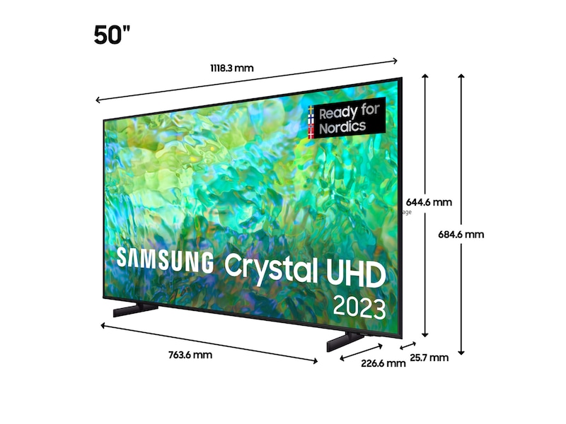 Samsung 50" CU8075 Crystal UHD 4K TU50CU8075 - TV-er - KomplettBedrift.no