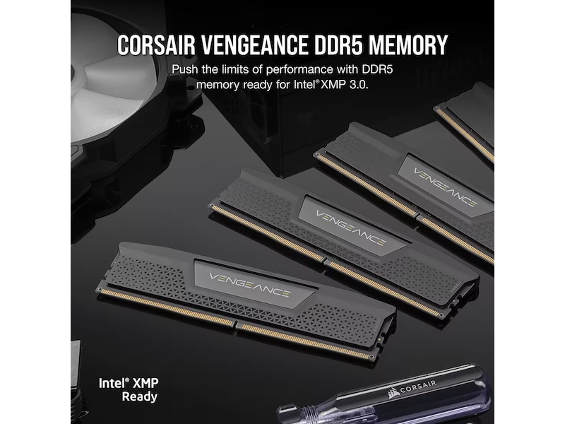 Corsair Vengeance DDR5 5200MHz 192GB (sort) Minnebrikker