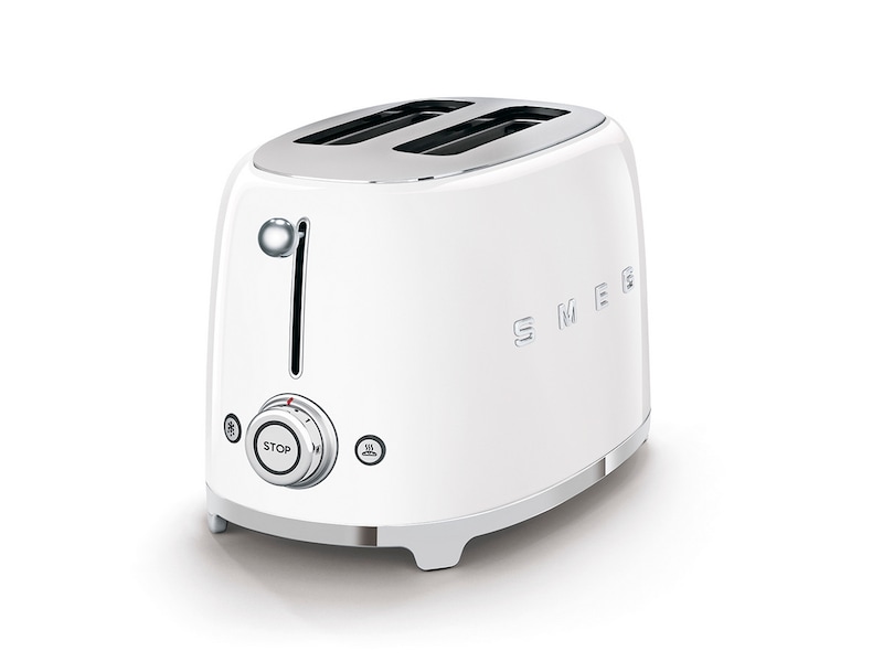 Smeg TSF01WHEU Brødrister for 2 skiver (hvit) Brødristere