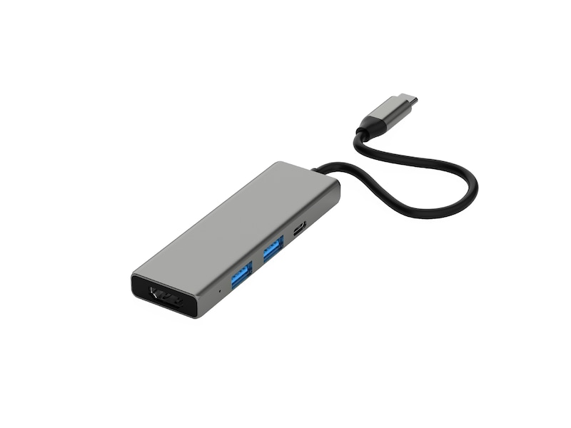 Andersson USB-C Hub (grå) Dockingstasjon