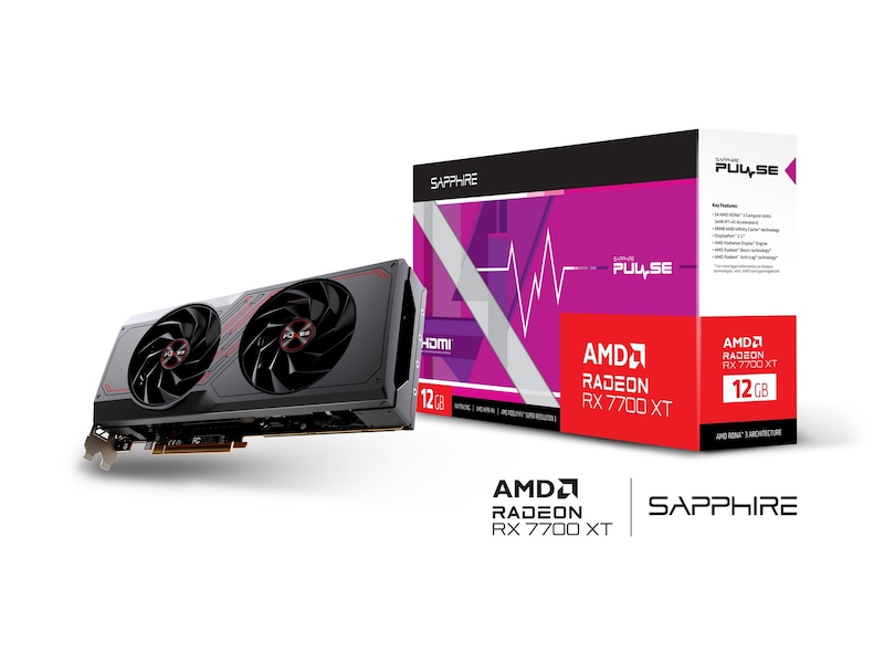 Sapphire PULSE AMD Radeon RX 7700 XT PCI-Express