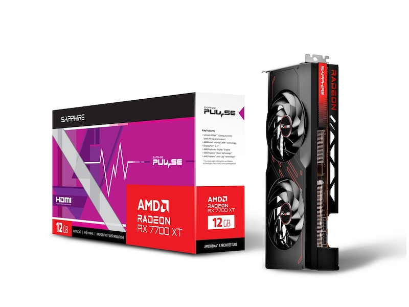 Sapphire PULSE AMD Radeon RX 7700 XT PCI-Express