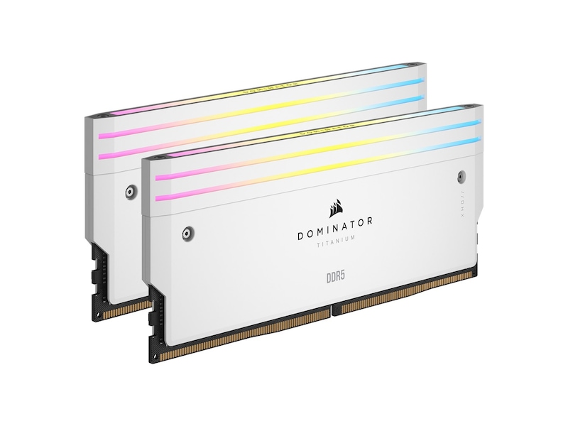 Corsair Dominator Titanium RGB DDR5 6400MHz 32GB (hvit) Minnebrikker