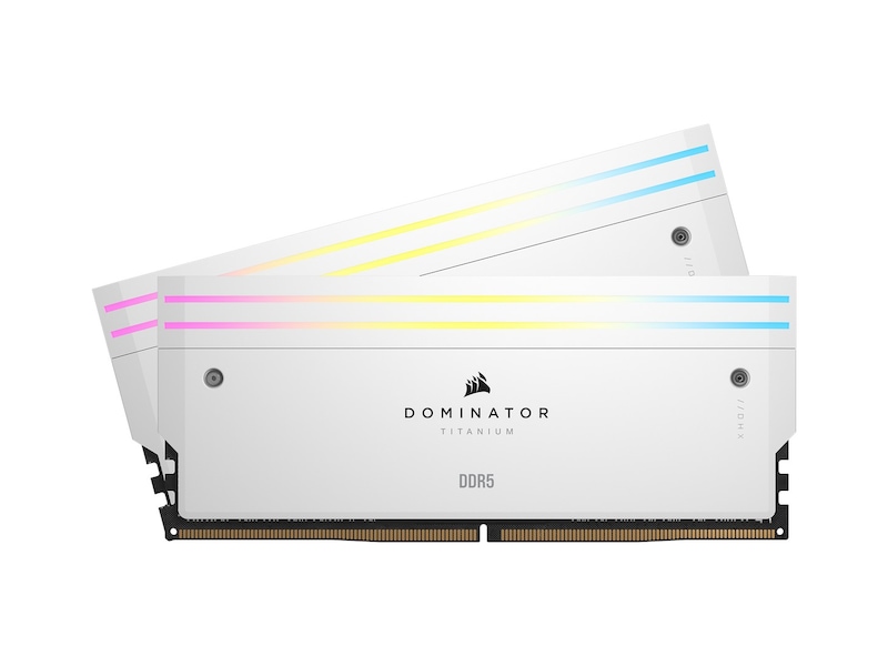 Corsair Dominator Titanium RGB DDR5 6400MHz 32GB (hvit) Minnebrikker