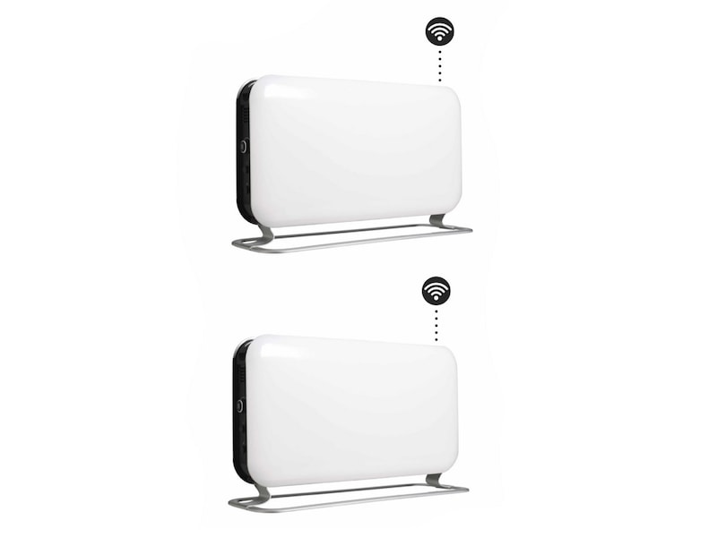 Mill WiFi gulvovn 1200W (hvit) 2-pack Varmeovner