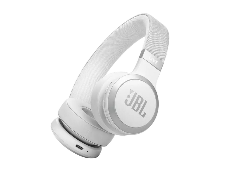 JBL LIVE 670NC ANC Trådløse hodetelefoner, In-Ear (hvit) Øreplugger