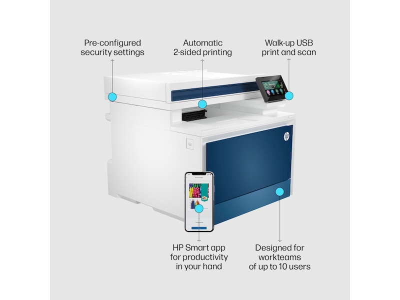 HP skriver Color LaserJet Pro MFP 4302dw Multifunksjonsskriver