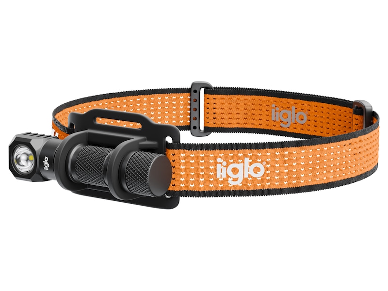 iiglo hodelykt 1000 lumen, 2-i-1 6500K Lommelykt / hodelykt