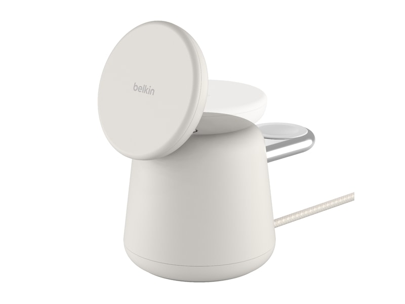 Belkin Boost Charge Pro 2-i-1 15W Trådløs ladestasjon (sand) Ladere