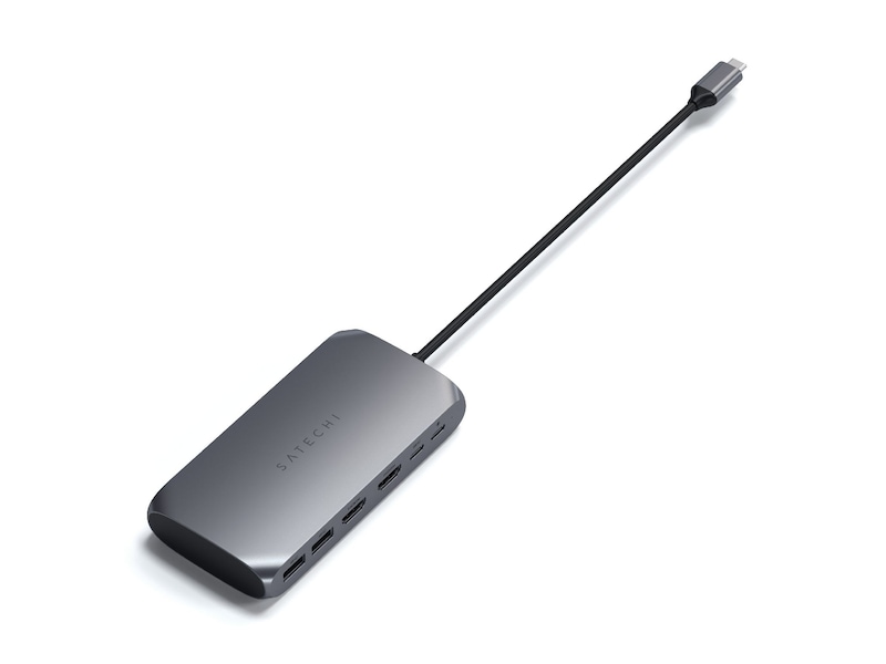 Satechi USB-C M1 Multimedia Adapter (grå) USB-hub