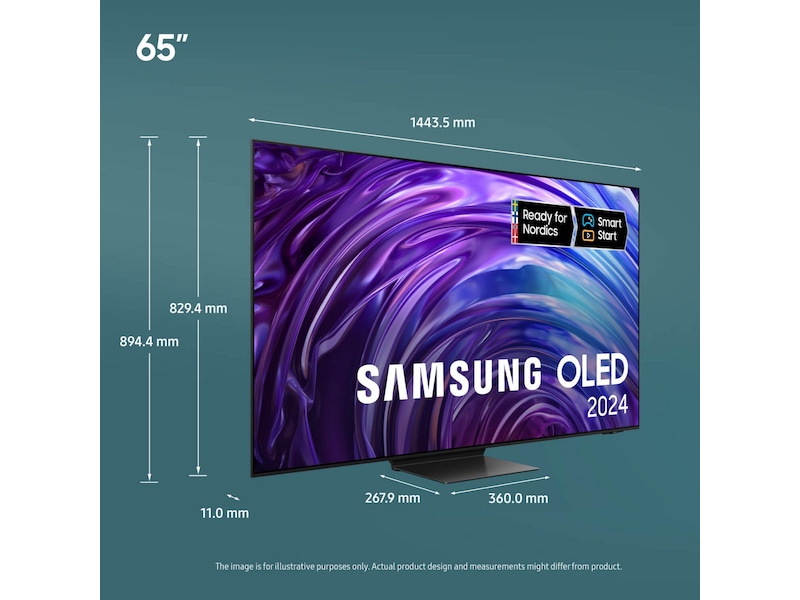 Samsung 65" S95D OLED 4K TV TQ65S95D TV-er