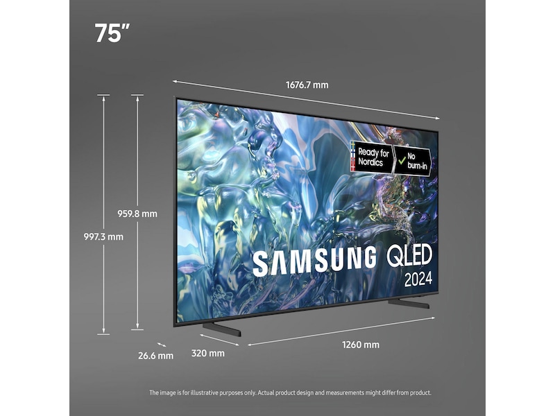 Samsung 75" Q60D QLED 4K TV TQ75Q60D TV-er