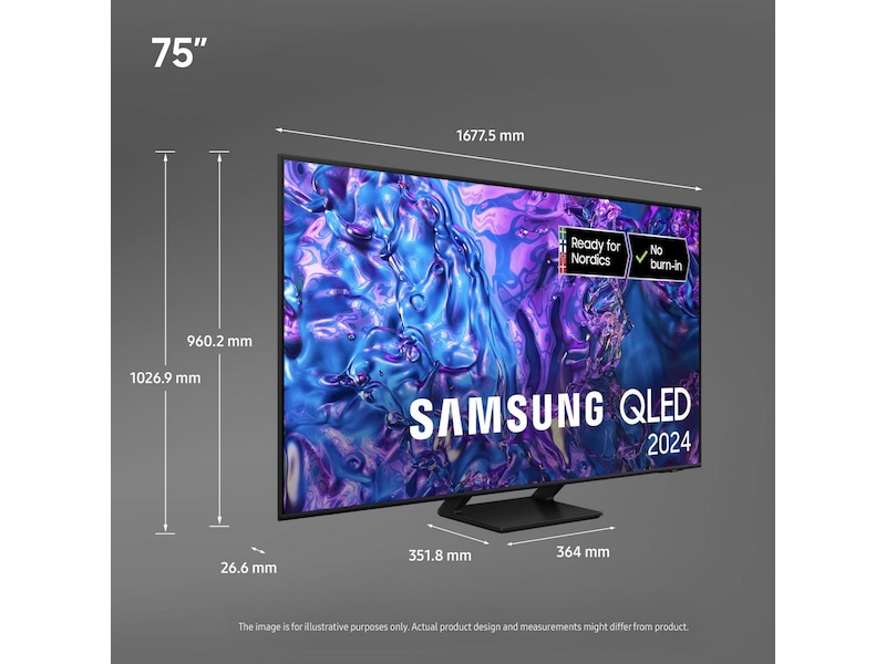 Samsung 75" Q70D QLED 4K TV TQ75Q70D TV-er