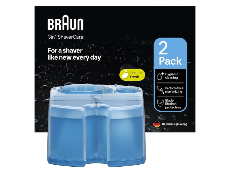 Braun 3-i-1 ShaverCare Refillpatroner for SmartCare-Stasjoner 2 stk Barbermaskiner