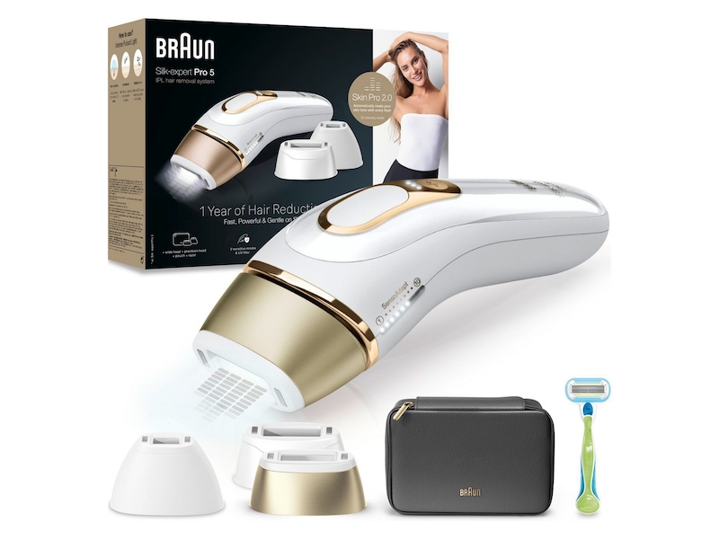 Braun IPL Silk·expert Pro 5 PL5242 (hvit/gull) Ladyshave