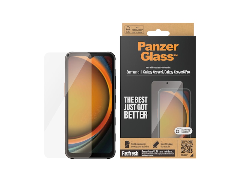 PanzerGlass Galaxy XCover 7 / XCover 6 Pro skjermbeskytter Skjermbeskyttelse