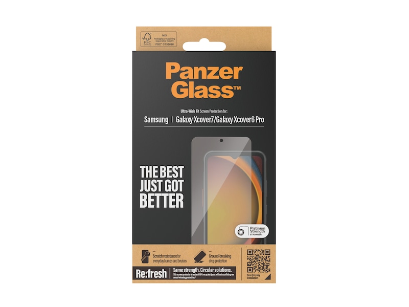 PanzerGlass Galaxy XCover 7 / XCover 6 Pro skjermbeskytter Skjermbeskyttelse