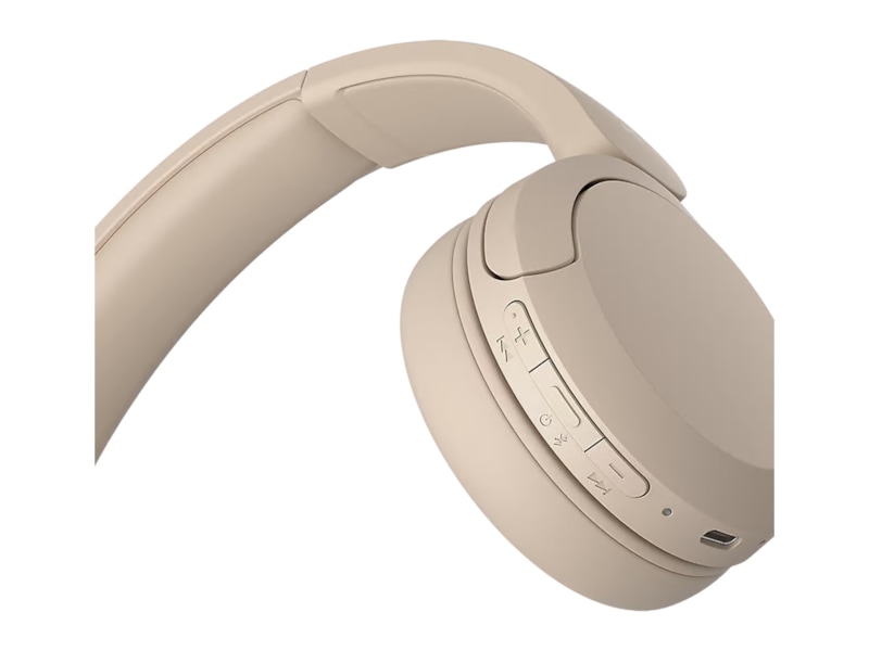 Sony WH-CH520 trådløse hodetelefoner, On-Ear (beige) Trådløst