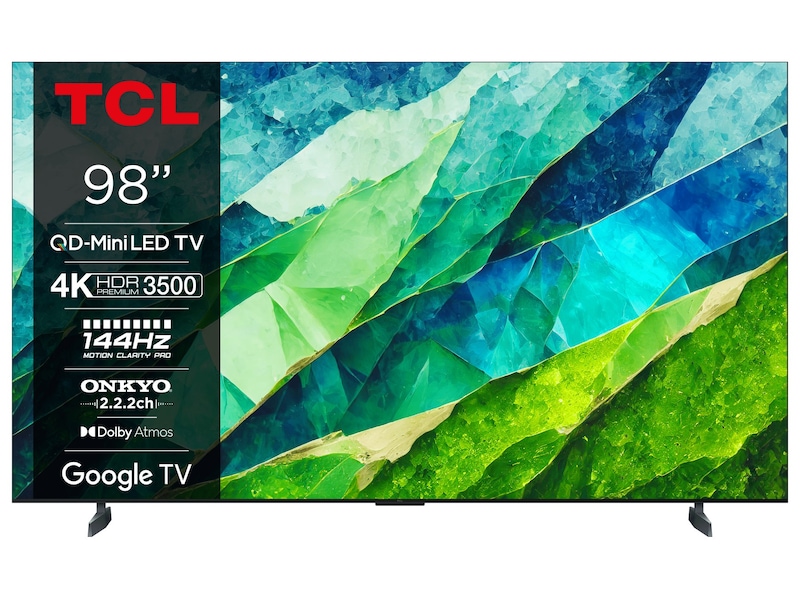 TCL 98" 98C855 QLED Pro 4K Google TV 144Hz TV-er