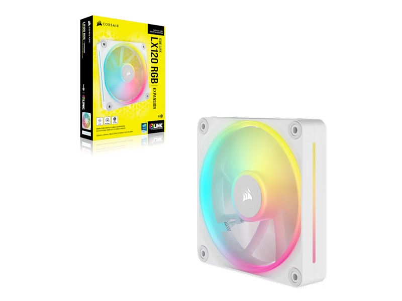 Corsair iCue Link LX120 RGB Vifte (hvit) Vifter