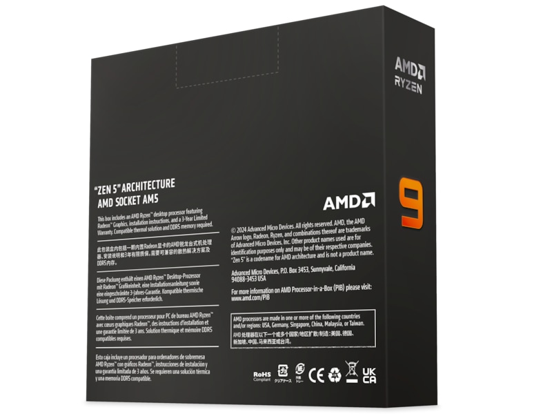 AMD Ryzen 9 9950X CPU Prosessorer