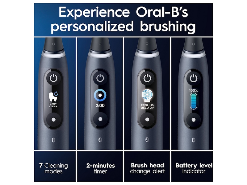 Oral-B iO 9 Duo Elektriske Tannbørster (sort & lys rosa) Tannpleie