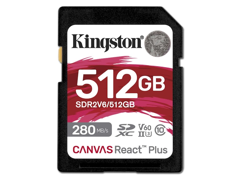 Kingston Canvas React Plus V60 512GB Kortlesere