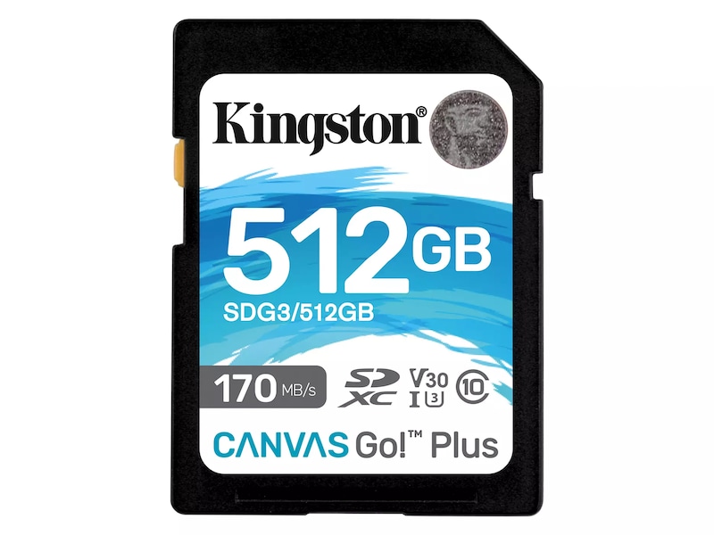 Kingston Canvas Go Plus SDXC 512GB Kortlesere