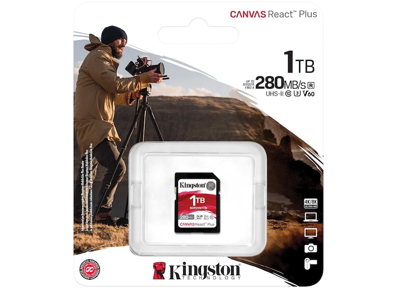 Kingston Canvas React Plus V60 1TB Kortlesere