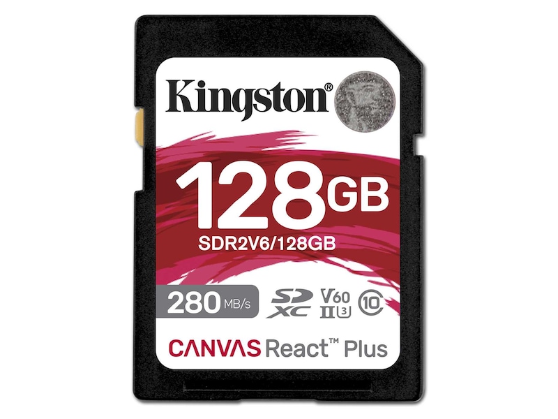 Kingston Canvas React Plus V60 128GB Kortlesere