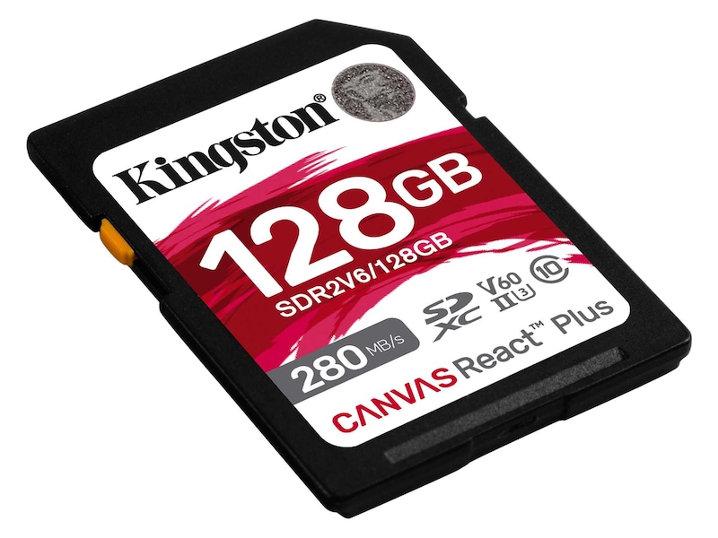 Kingston Canvas React Plus V60 128GB Kortlesere