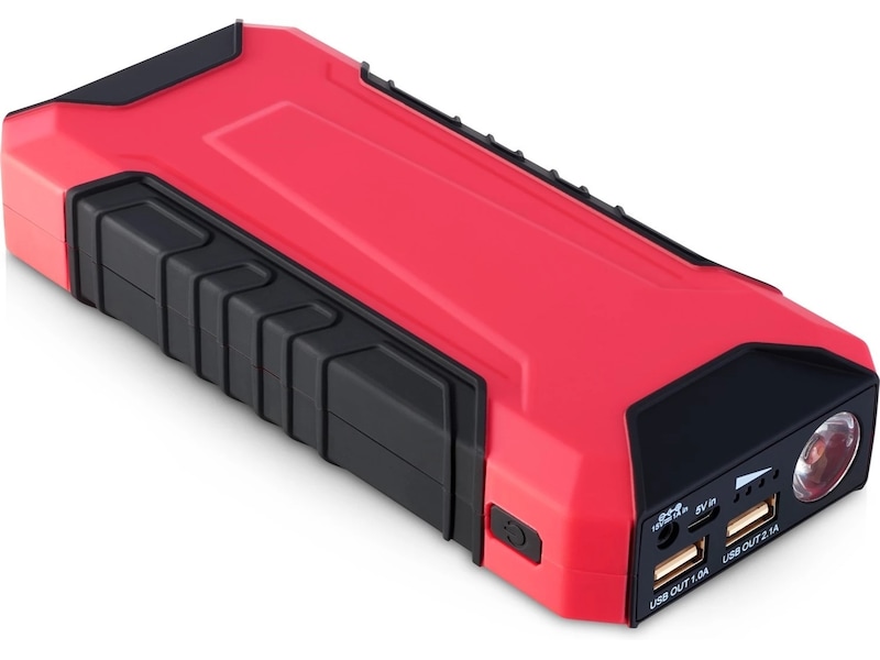 Andersson Powerbank + Jumpstarter 8000 mAh (rød) Powerbank