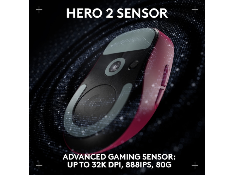 Logitech G Pro X Superlight 2 DEX trådløs gamingmus (rosa) Gaming Mus