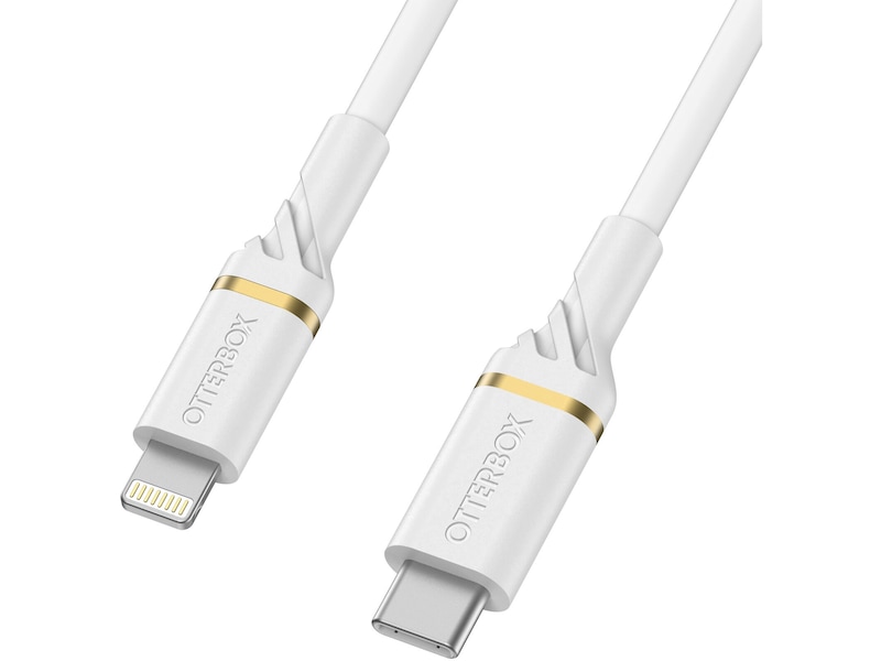 OtterBox Lightning til USB-C kabel 2m (hvit) USBkabler