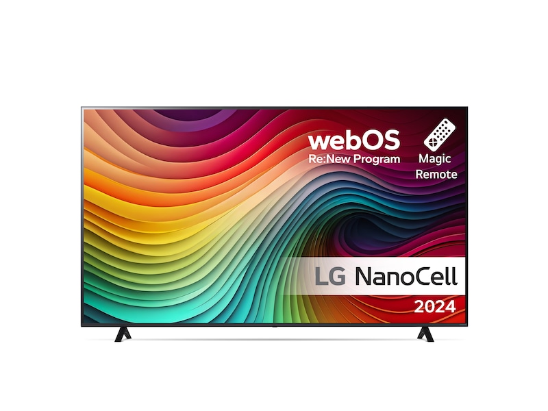 LG 65'' NANO 81 4K TV (2024) 65NANO81T6A + Lydplanke TV-er