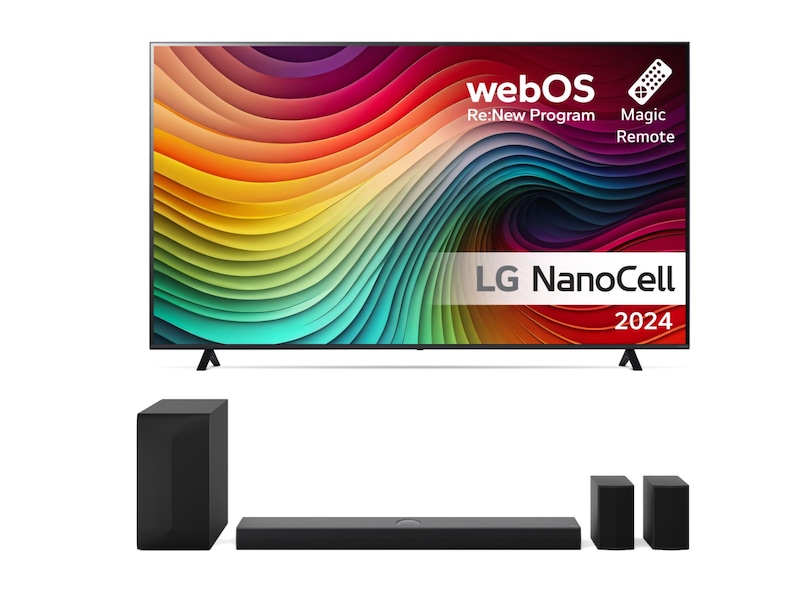 LG 86'' NANO 81 4K TV (2024) 86NANO81T6A + Lydplanke TV-er