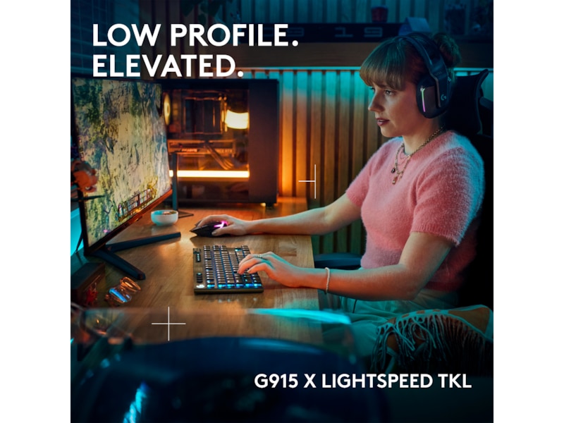 Logitech G915 X Lightspeed TKL Trådløst Gamingtastatur (sort) Gaming Tastatur