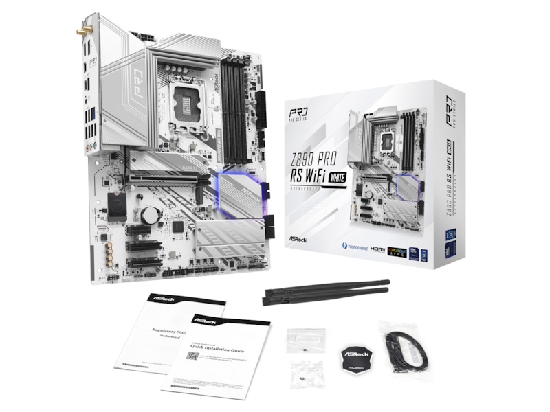 ASRock Z890 PRO RS WIFI Hovedkort (hvit) Intel Socket