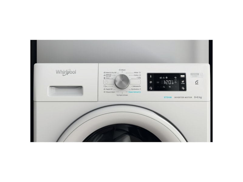 Whirlpool FFWDB 964369 WV EE Vask/Tørk (hvit) Vask / tørk kombimaskin