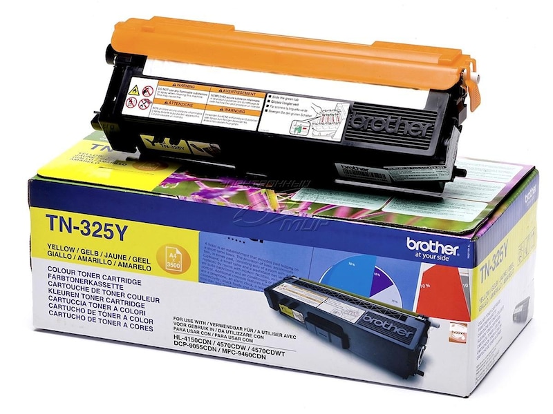 Brother Toner TN325Y Gul Lasertoner