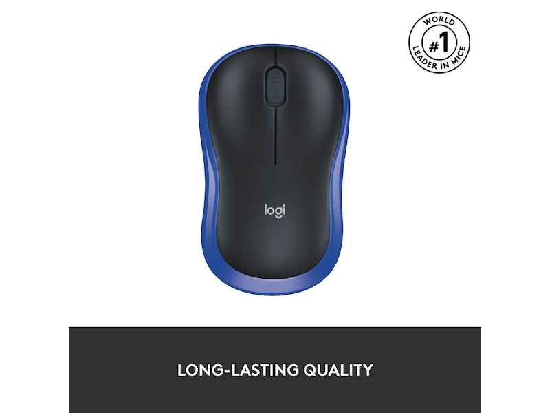 Logitech M185 Trådløs Mus Blå Mus