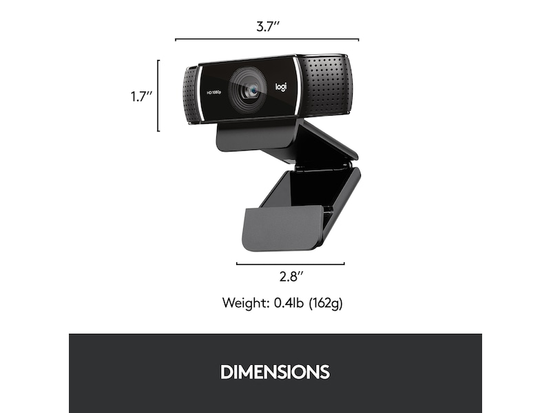 Logitech C922 30FPS 1080P Professionel Streaming Webkamera 1080p