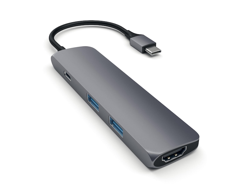 Satechi Slim MultiPort 4K Docking (stellargrå) USB-hub