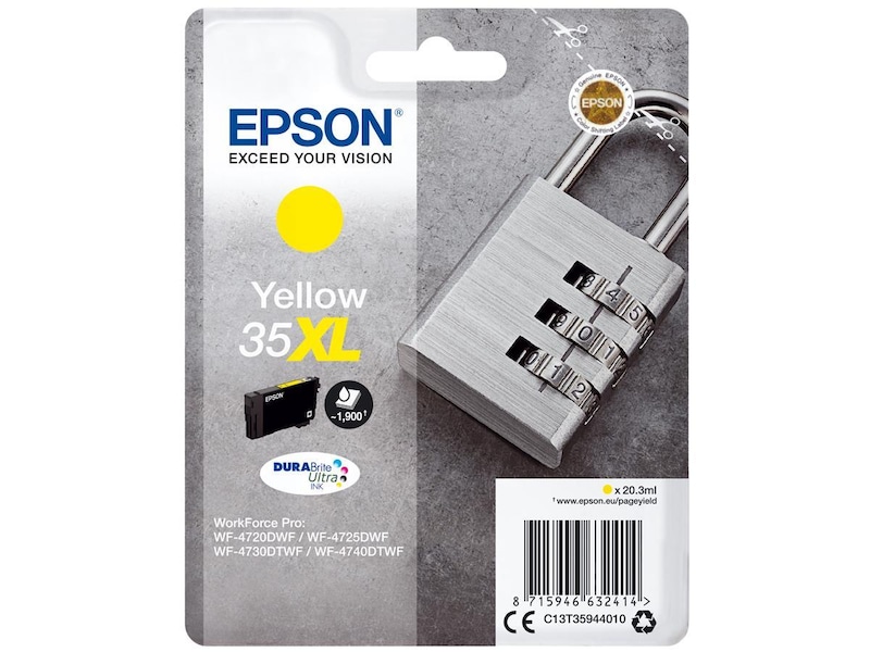 Epson Blekk 35XL Gul Blekkpatroner